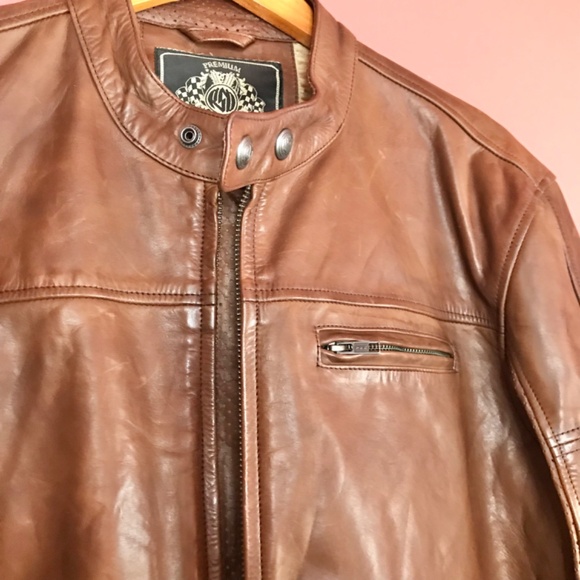 Ronin RSD Motorcycle 100% Leather Jacket Mens XL color Tobacco 2017 - Picture 9 of 16